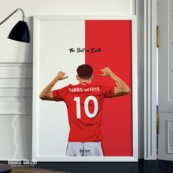 Morgan Gibbs-White: Remember The Name - Nottingham Forest - Signed A3 Prints