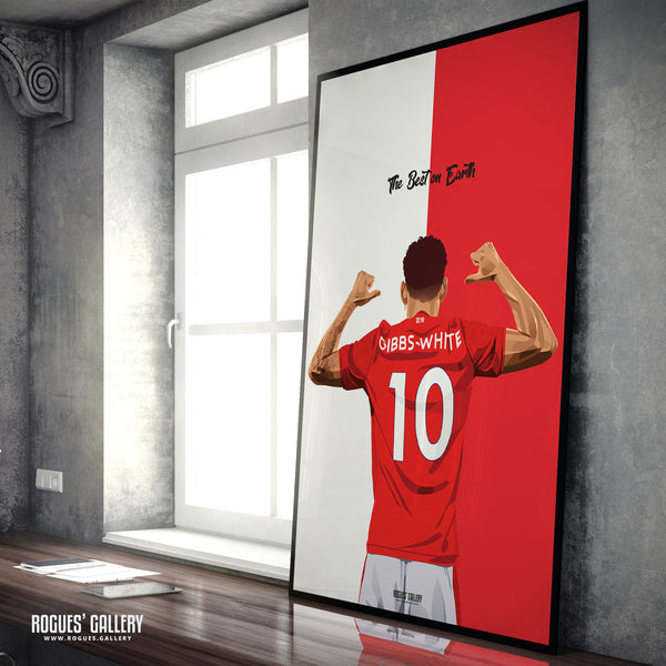 Morgan Gibbs-White: Remember The Name - Nottingham Forest - Signed A3 Prints