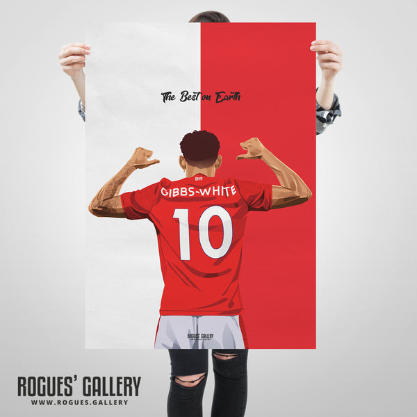 Morgan Gibbs-White: Remember The Name - Nottingham Forest - Signed A3 Prints