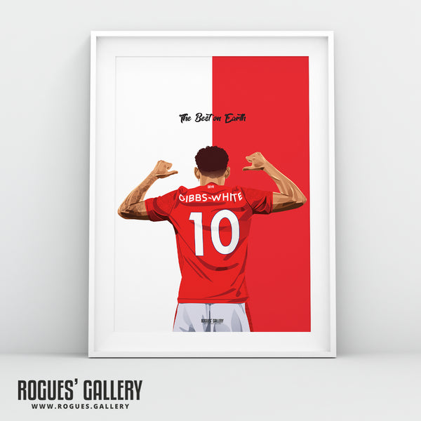 Morgan Gibbs-White: Remember The Name - Nottingham Forest - A0, A1, A2 or A3 Prints