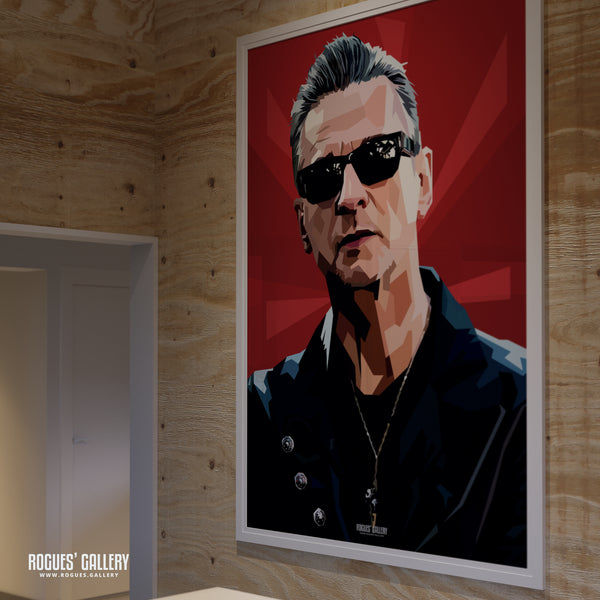 Dave Gahan Portrait - Depeche Mode Vocalist - A3, A2, A1 or A0 Print in 2 versions