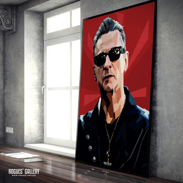 Dave Gahan Portrait - Depeche Mode Vocalist - A3, A2, A1 or A0 Print in 2 versions