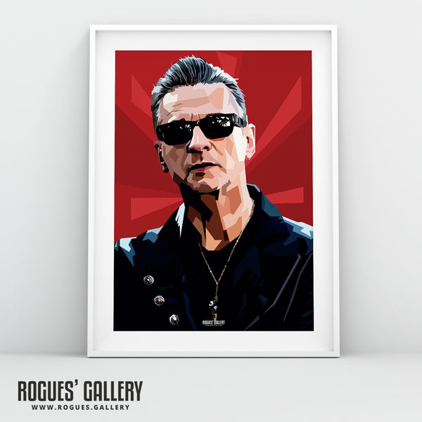 Dave Gahan Portrait - Depeche Mode Vocalist - A3, A2, A1 or A0 Print in 2 versions