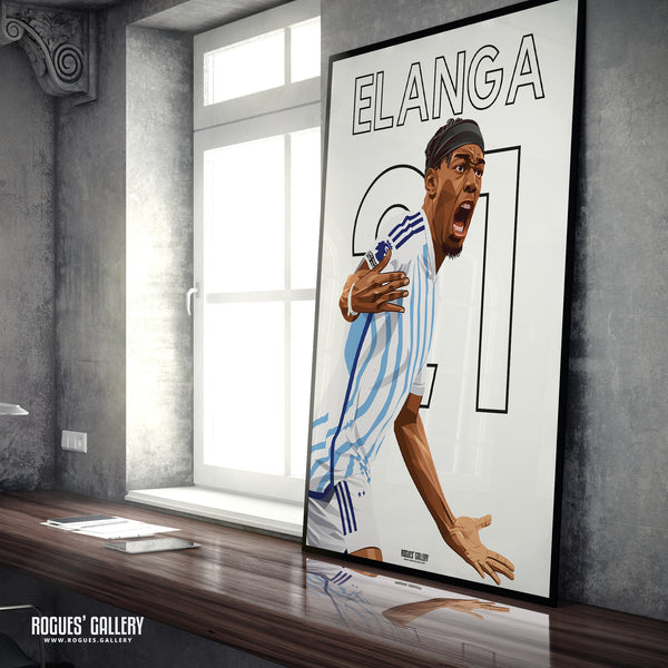 Anthony Elanga: Off The Mark - Nottingham Forest - A0, A1, A2 or A3 Name & Number Prints