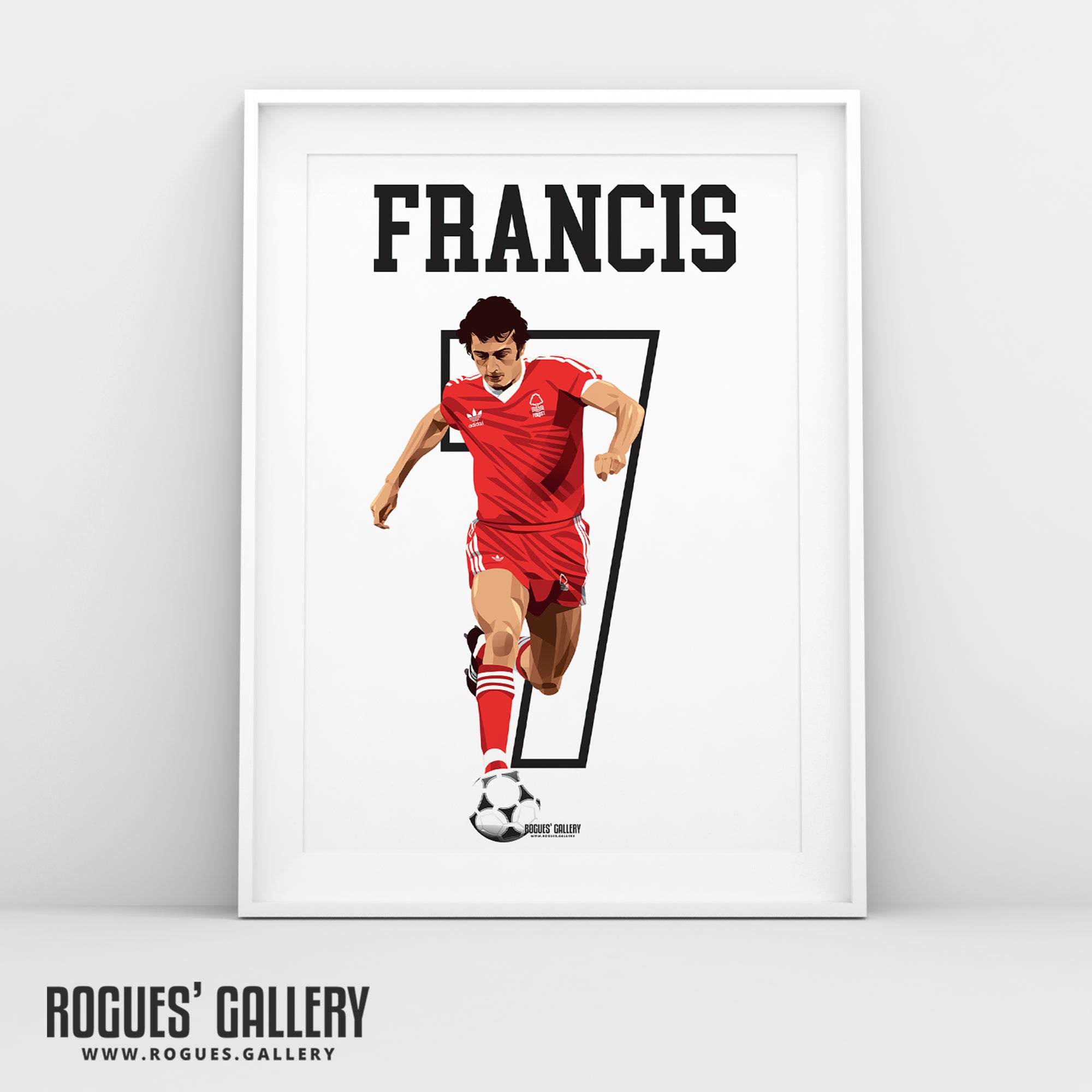 Trevor Francis - Nottingham Forest - A0, A1, A2 or A3 Greatest Ever Series Prints