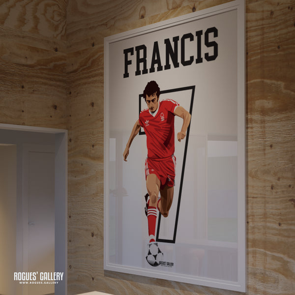 Trevor Francis - Nottingham Forest - A0, A1, A2 or A3 Greatest Ever Series Prints