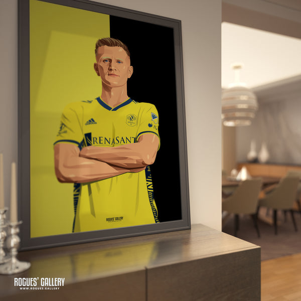 Sam Surridge - Nashville SC - A0, A1, A2 or A3 Black & Gold Prints