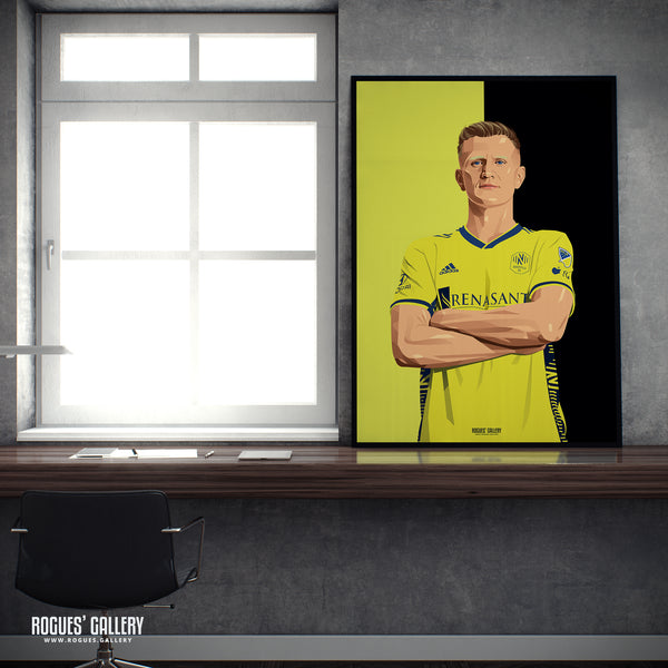 Sam Surridge - Nashville SC - A0, A1, A2 or A3 Black & Gold Prints