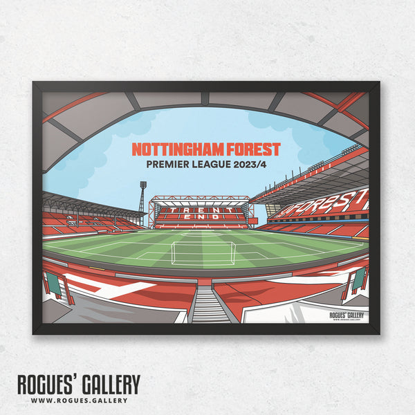 Designed To Be Signed: Home Sweet Home - Nottingham Forest 2023/24 - A0, A1, A2 or A3 Prints