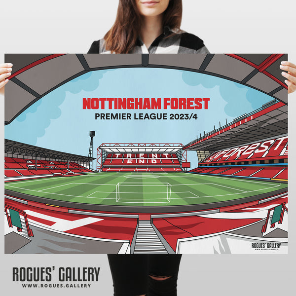 Designed To Be Signed: Home Sweet Home - Nottingham Forest 2023/24 - A0, A1, A2 or A3 Prints