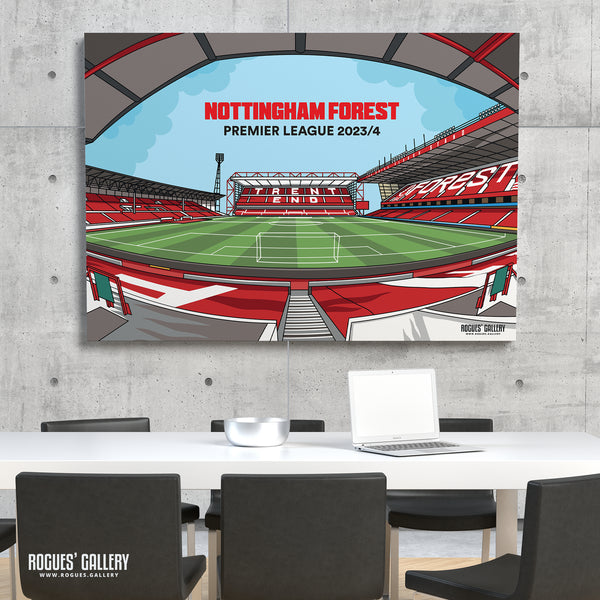 Designed To Be Signed: Home Sweet Home - Nottingham Forest 2023/24 - A0, A1, A2 or A3 Prints