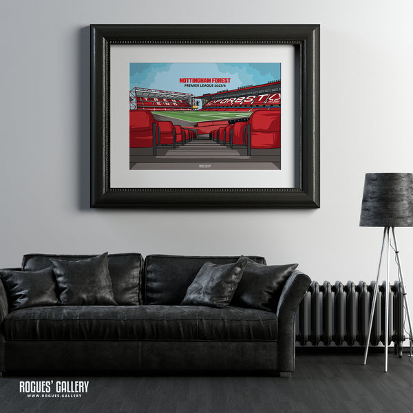 Designed To Be Signed: Hallowed Ground - Nottingham Forest 2023/24 - A0, A1, A2 or A3 Prints