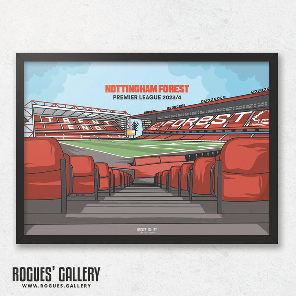 Designed To Be Signed: Hallowed Ground - Nottingham Forest 2023/24 - A0, A1, A2 or A3 Prints
