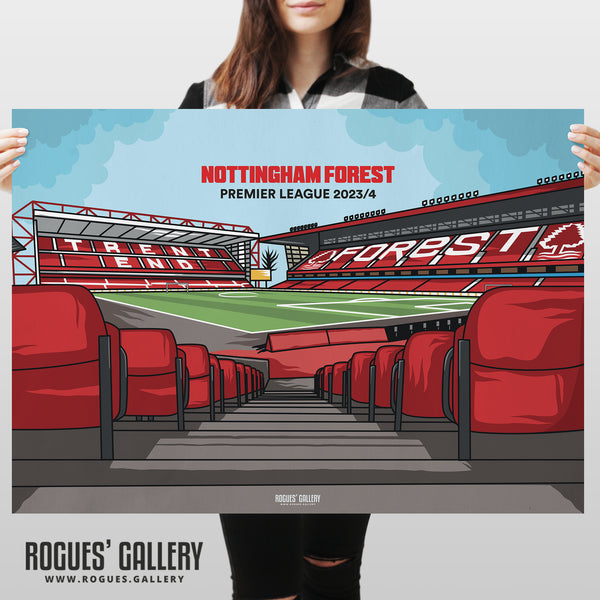 Designed To Be Signed: Hallowed Ground - Nottingham Forest 2023/24 - Signed A3 Prints