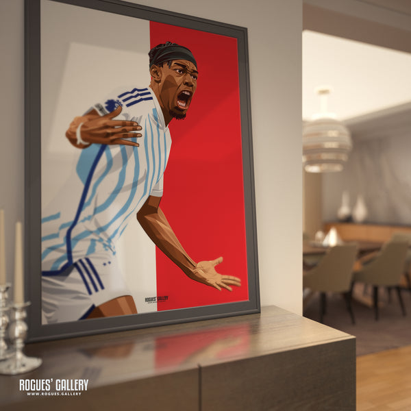 Anthony Elanga: Off The Mark - Nottingham Forest - Signed A3 Red & White Prints