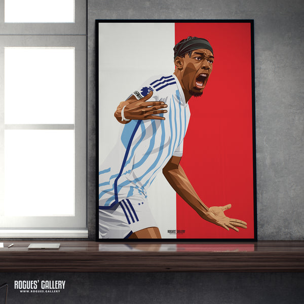 Anthony Elanga: Off The Mark - Nottingham Forest - Signed A3 Red & White Prints