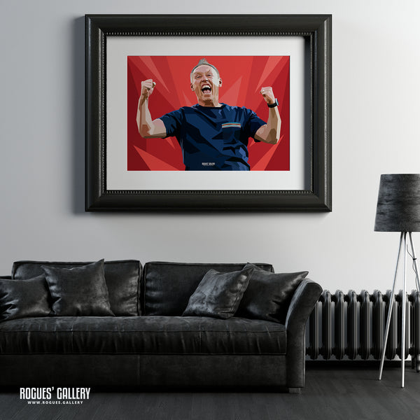 Relief - Steve Cooper - Nottingham Forest Boss - Signed A3 Prints