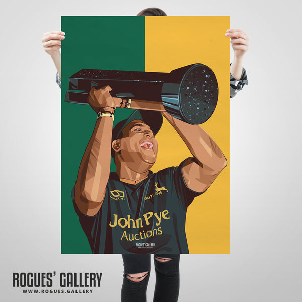 Samit Patel: A Fond Farewell - The Winner - Notts CCC & Outlaws - A3, A2, A1 or A0 Prints