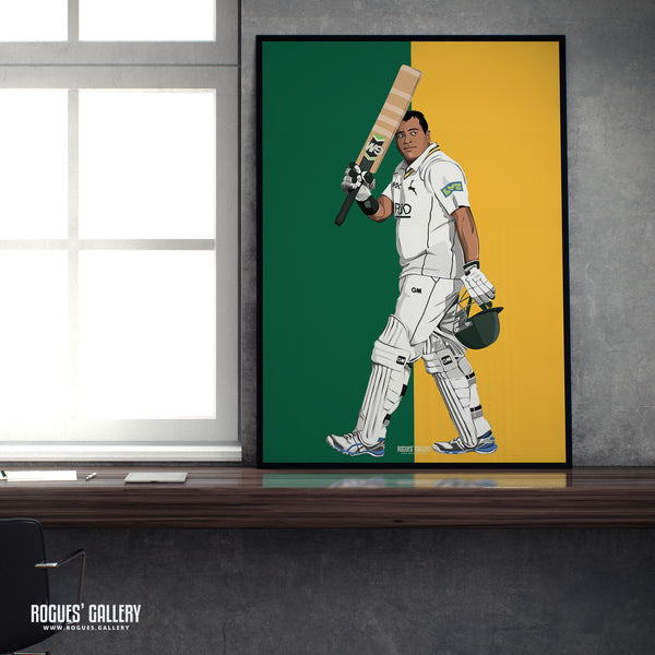 Samit Patel: A Fond Farewell - The Batsman - Notts CCC & Outlaws - A3, A2, A1 or A0 Prints