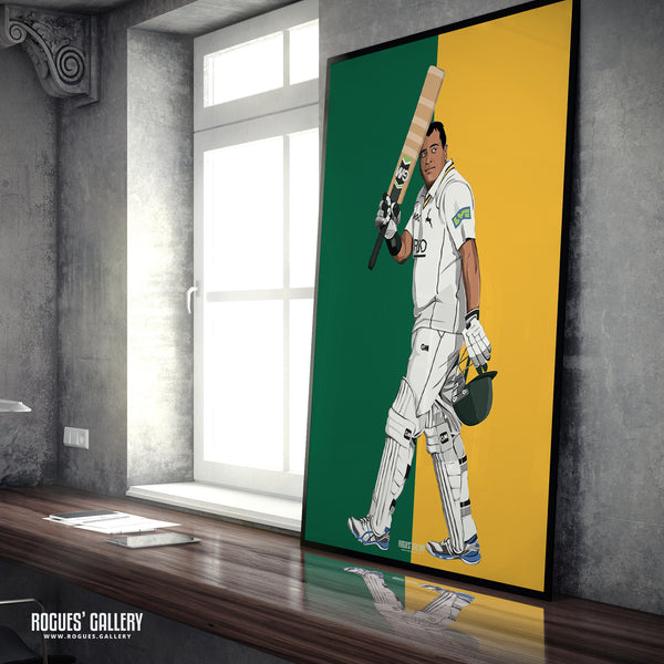 Samit Patel: A Fond Farewell - The Batsman - Notts CCC & Outlaws - A3, A2, A1 or A0 Prints