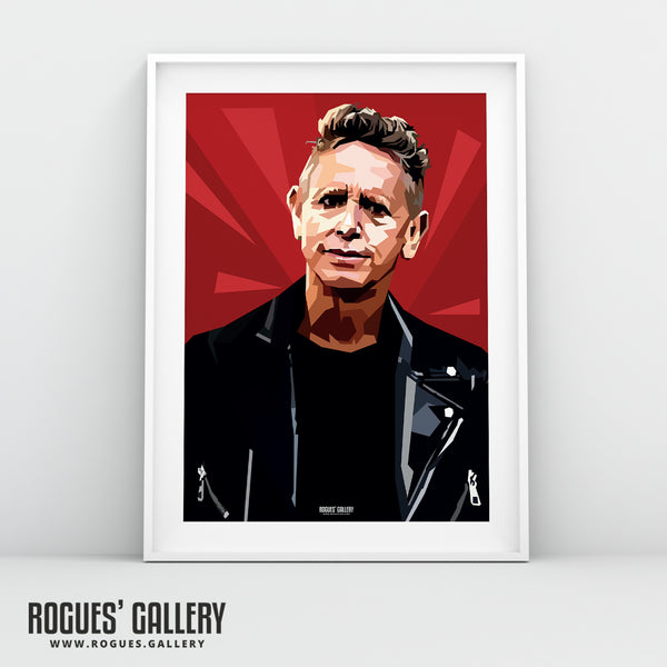 Martin Gore Portrait - Depeche Mode - A3, A2, A1 or A0 Print in 2 versions