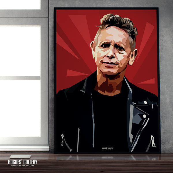 Martin Gore Portrait - Depeche Mode - A3, A2, A1 or A0 Print in 2 versions