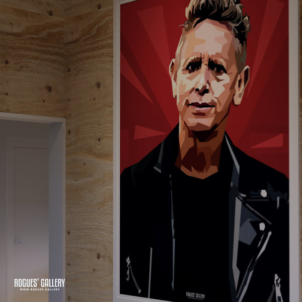 Martin Gore Portrait - Depeche Mode - A3, A2, A1 or A0 Print in 2 versions
