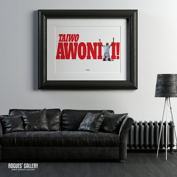 Taiwo Awoniyi: Give Thanks - Nottingham Forest - Signed A3 Prints