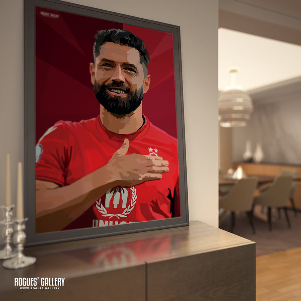 Felipe: Hand On Heart - Nottingham Forest - Signed A3 Prints