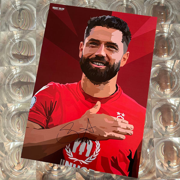 Felipe: Hand On Heart - Nottingham Forest - Signed A3 Prints