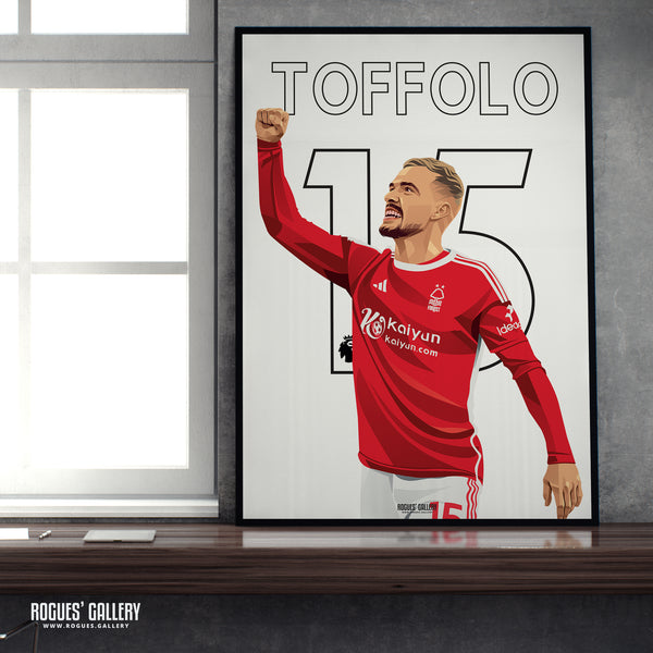 Harry Toffolo - Nottingham Forest - A0, A1, A2 or A3 Name & Number Prints