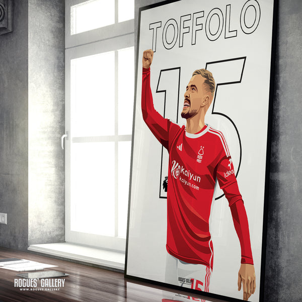 Harry Toffolo - Nottingham Forest - A0, A1, A2 or A3 Name & Number Prints