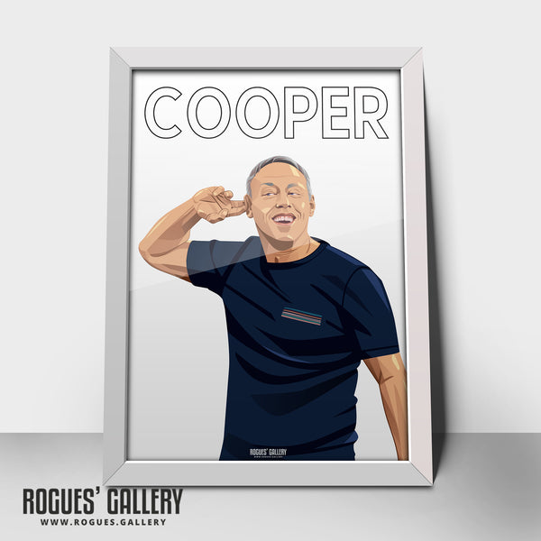 Steve Cooper - Nottingham Forest - A0, A1, A2 or A3 Name & Number Prints