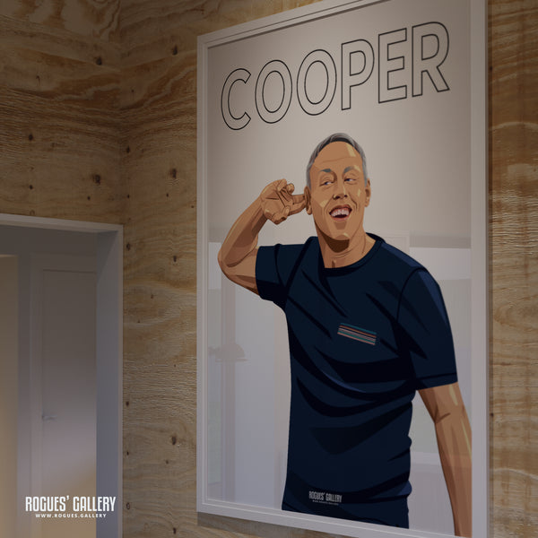 Steve Cooper - Nottingham Forest - A0, A1, A2 or A3 Name & Number Prints