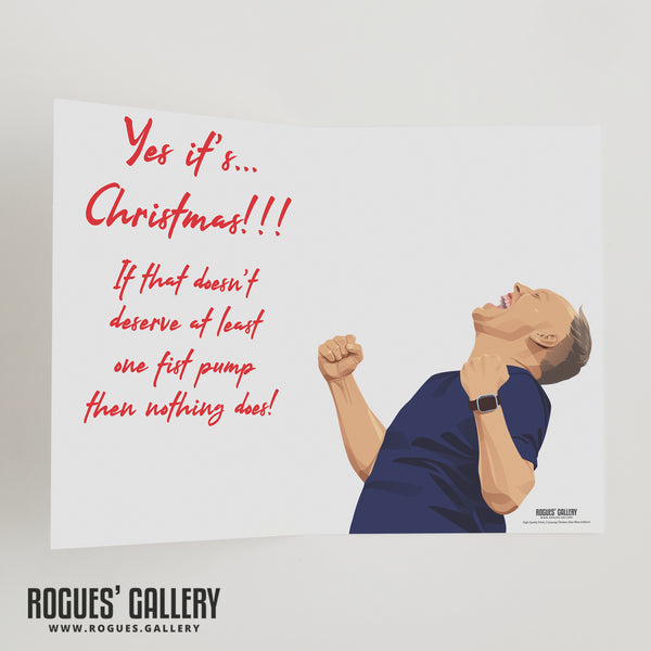 What's That I Hear? - Steve Cooper Christmas Card  - Nottingham Forest