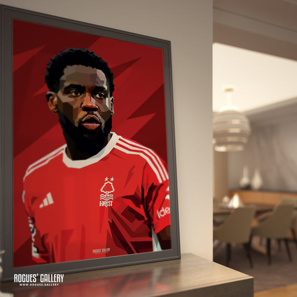 Orel Mangala - Nottingham Forest - A0, A1, A2 or A3 Prints