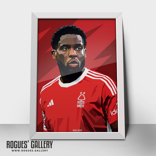 Orel Mangala - Nottingham Forest - A0, A1, A2 or A3 Prints