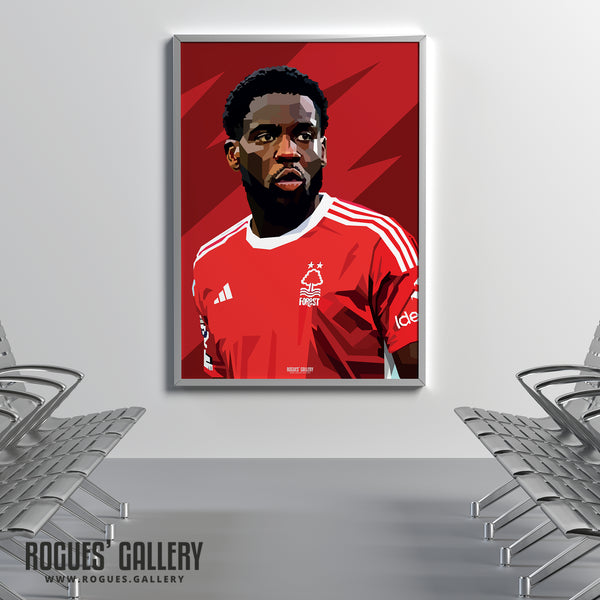 Orel Mangala - Nottingham Forest - A0, A1, A2 or A3 Prints