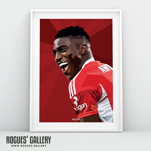 Taiwo Awoniyi - Smiler - Nottingham Forest - A0, A1, A2 or A3 Prints