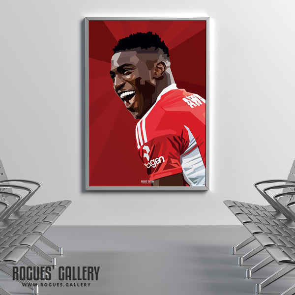 Taiwo Awoniyi - Smiler - Nottingham Forest - A0, A1, A2 or A3 Prints