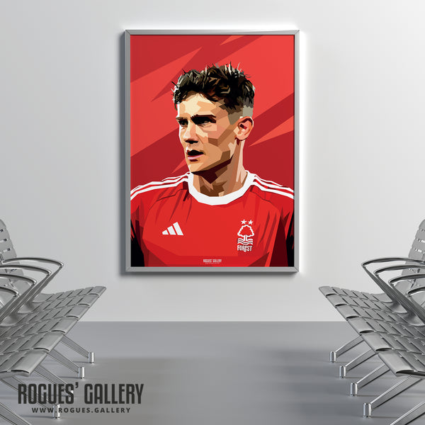 Ryan Yates - Nottingham Forest - A0, A1, A2 or A3 Prints