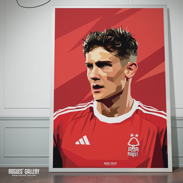 Ryan Yates - Nottingham Forest - A0, A1, A2 or A3 Prints