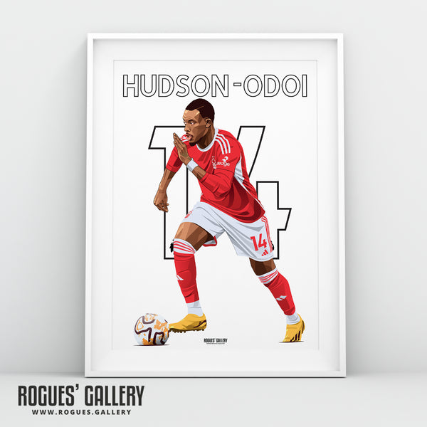 Callum Hudson-Odoi - Nottingham Forest - A0, A1, A2 or A3 Name & Number Prints