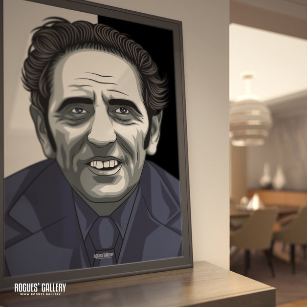 Jimmy Sirrel - Notts County Legend - A3, A2, A1 & A0 #GetBehindTheLads Icon Print