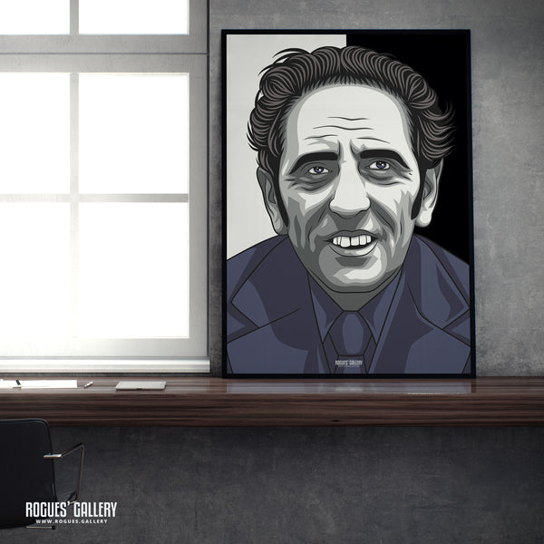 Jimmy Sirrel - Notts County Legend - A3, A2, A1 & A0 #GetBehindTheLads Icon Print