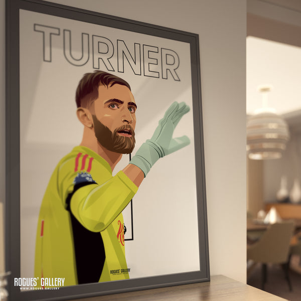 Matt Turner - Nottingham Forest - A0, A1, A2 or A3 Name & Number Prints