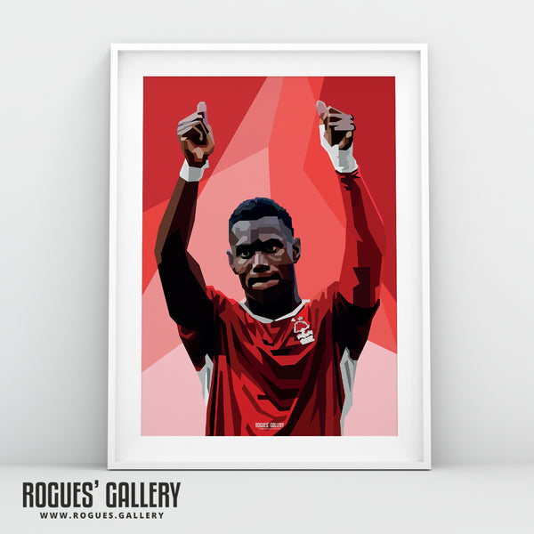 Moussa Niakhate - Salute - Nottingham Forest - A0, A1, A2 or A3 Prints