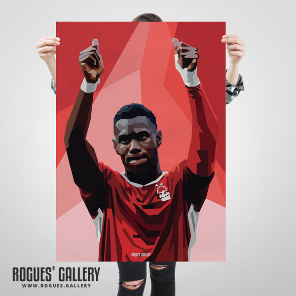 Moussa Niakhate - Salute - Nottingham Forest - A0, A1, A2 or A3 Prints