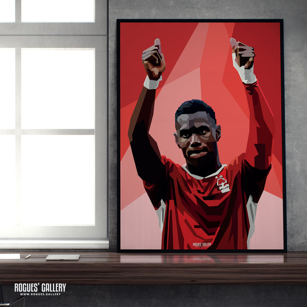 Moussa Niakhate - Salute - Nottingham Forest - A0, A1, A2 or A3 Prints