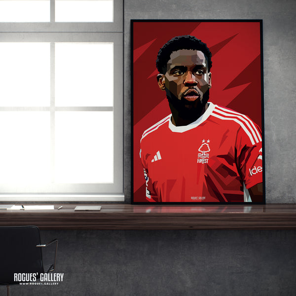 Orel Mangala - Nottingham Forest - Signed A3 Prints